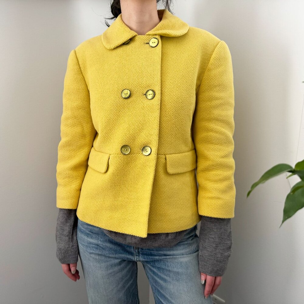Ports 1961 Yellow Cotton Jacket, size 6 (fits like XS/S